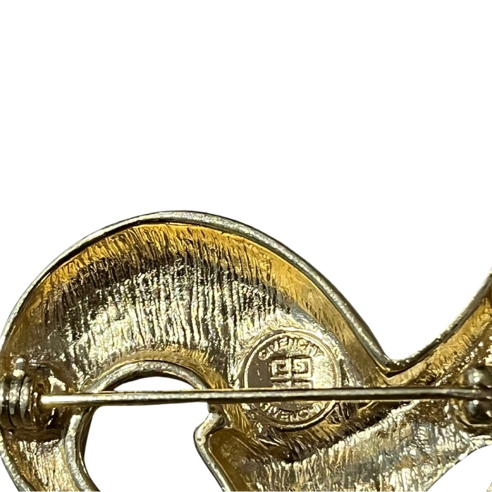 1079 Givenchy Vintage Masquerade Gold Mask-Shaped Brooch - Picture 3 of 3